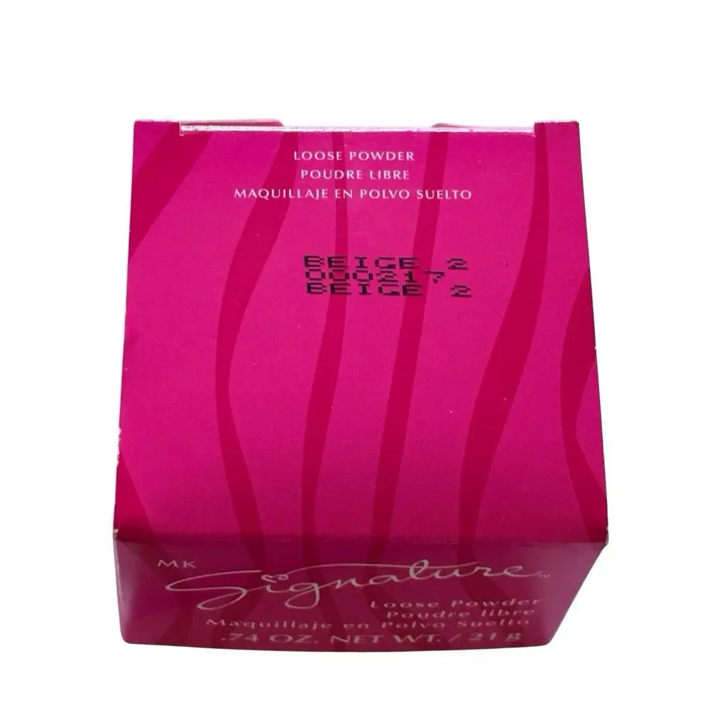 MARY KAY Loose Powder Signature .74 oz. BEIGE 2 New in Box 000217 FULL SIZE